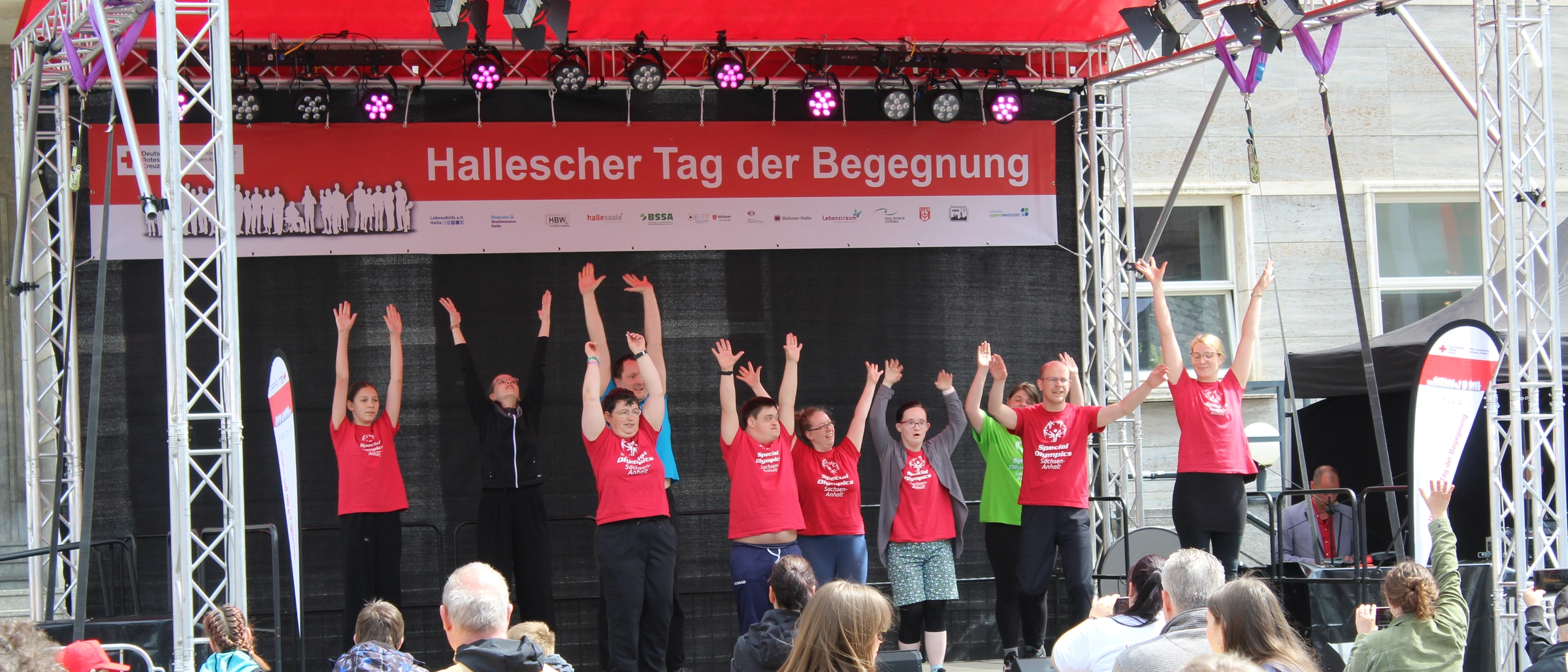 Hallescher Tag der Begegnung - Bühnenauftritt von Special Olympics